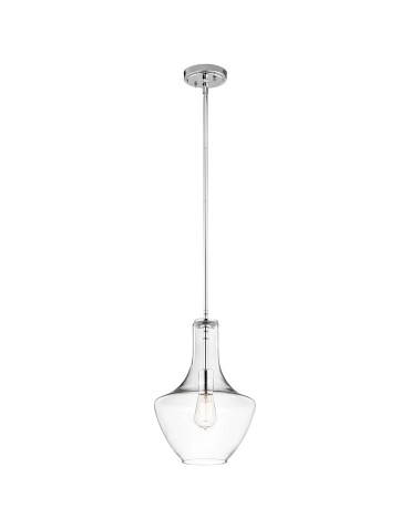 Elstead EVERLY Wisząca E27 1x60W Chrom KL-EVERLY-P-S-CH