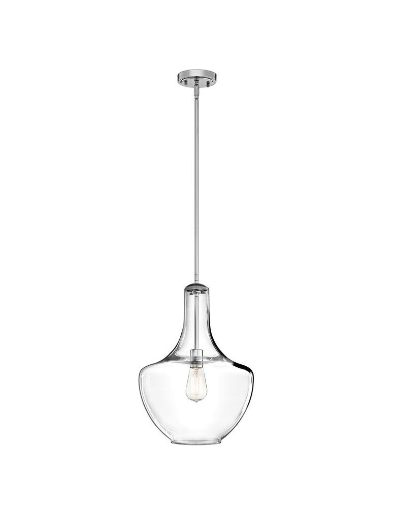 Lampy wiszące - Elstead EVERLY Wisząca E27 1x60W Chrom KL-EVERLY-P-M-CH - produkt kolory-swiatla.pl 1