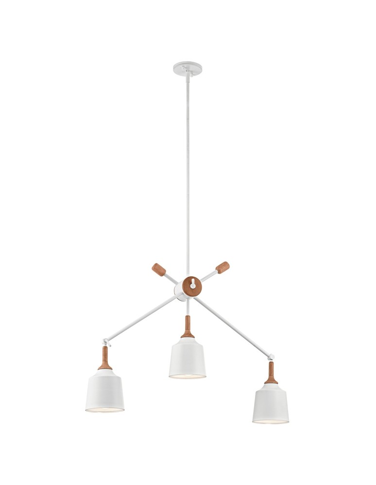 Żyrandole - Elstead DANIKA Żyrandol E27 3x60W Biały KL-DANIKA3 - produkt kolory-swiatla.pl 1