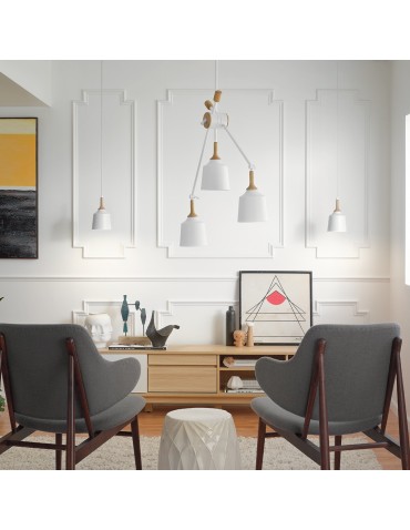 Elstead DANIKA Żyrandol E27 3x60W Biały KL-DANIKA3 - produkt 2