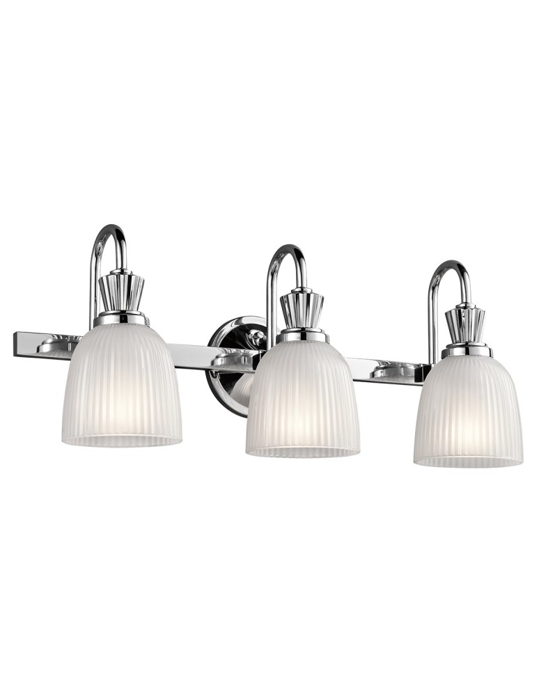 Kinkiety łazienkowe - Elstead CORA Kinkiet G9 3x3W IP44 Chrom KL-CORA3-BATH - produkt kolory-swiatla.pl 1