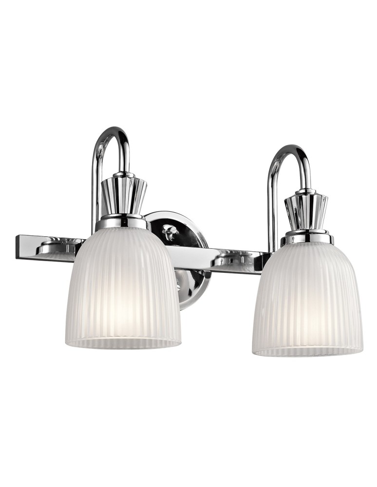 Kinkiety łazienkowe - Elstead CORA Kinkiet G9 2x3W IP44 Chrom KL-CORA2-BATH - produkt kolory-swiatla.pl 1
