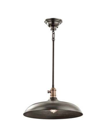 Elstead COBSON Wisząca E27 1x60W Mosiądz KL-COBSON-P-OZ