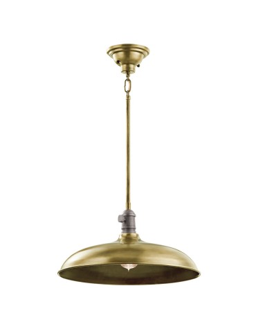 Elstead COBSON Wisząca E27 1x60W Mosiądz KL-COBSON-P-BR