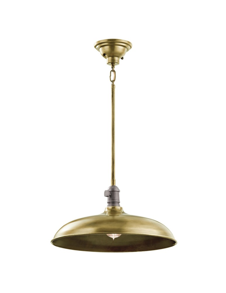 Lampy wiszące - Elstead COBSON Wisząca E27 1x60W Mosiądz KL-COBSON-P-BR - produkt kolory-swiatla.pl 1