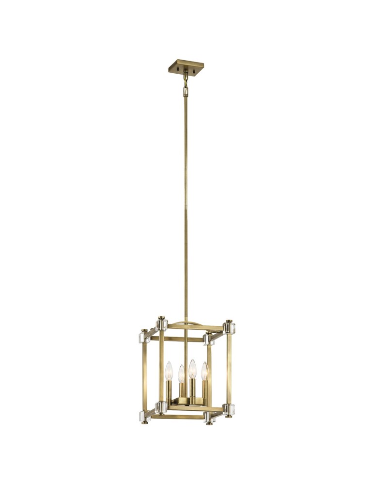 Lampy wiszące - Elstead CAYDEN Wisząca E14 4x60W Mosiądz KL-CAYDEN-P-S - produkt kolory-swiatla.pl 1
