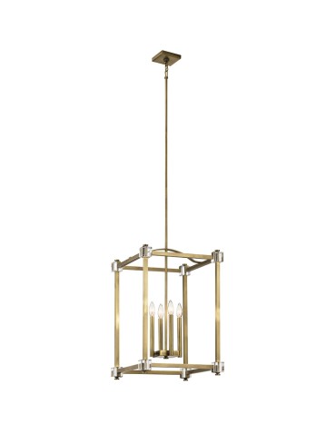 Elstead CAYDEN Wisząca E14 4x60W Mosiądz KL-CAYDEN-P-L