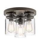 Lampy sufitowe - Elstead BRINLEY Plafon E27 3x60W Nikiel KL-BRINLEY-F-OZ - product 1