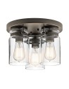 Elstead BRINLEY Plafon E27 3x60W Nikiel KL-BRINLEY-F-OZ