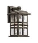Kinkiety zewnętrzne - Elstead BEACON SQUARE Kinkiet E27 1x40W IP44 Antyczny Brąz KL-BEACON-SQUARE-S-OZ - product 1