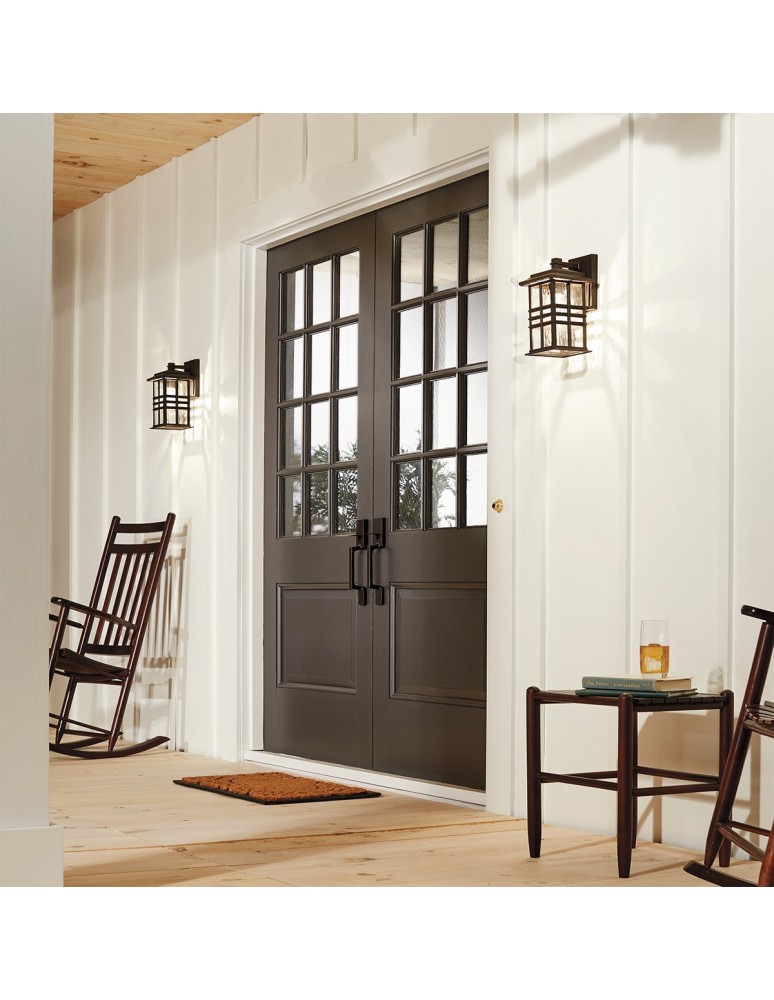 Elstead BEACON SQUARE Kinkiet E27 1x40W IP44 Antyczny Brąz KL-BEACON-SQUARE-S-OZ