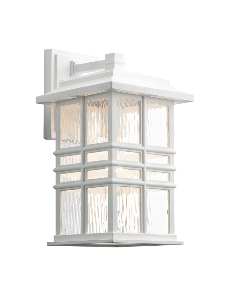 Kinkiety zewnętrzne - Elstead BEACON SQUARE Kinkiet E27 1x40W IP44 Biały KL-BEACON-SQUARE-M-WHT - produkt kolory-swiatla.pl 1