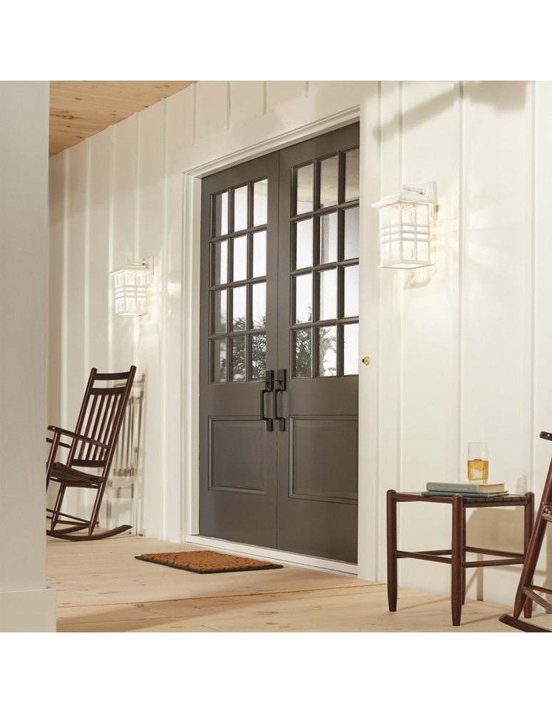 Elstead BEACON SQUARE Kinkiet E27 1x40W IP44 Biały KL-BEACON-SQUARE-M-WHT