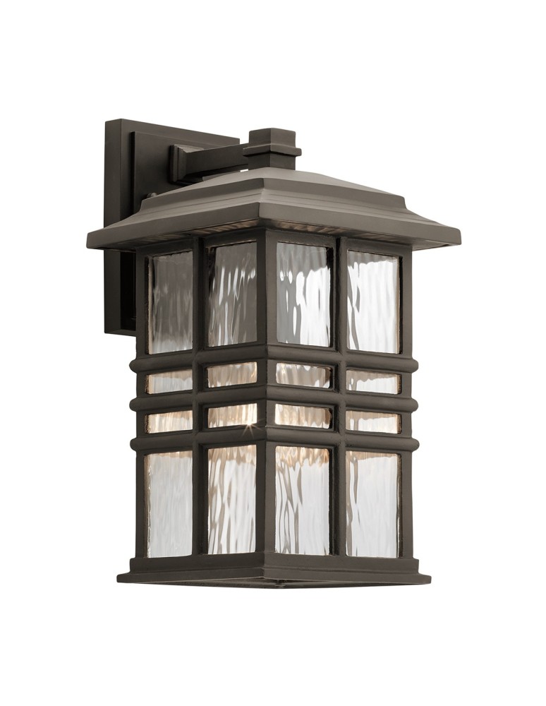 Kinkiety zewnętrzne - Elstead BEACON SQUARE Kinkiet E27 1x40W IP44 Antyczny Brąz KL-BEACON-SQUARE-M-OZ - produkt kolory-swiatla.pl 1