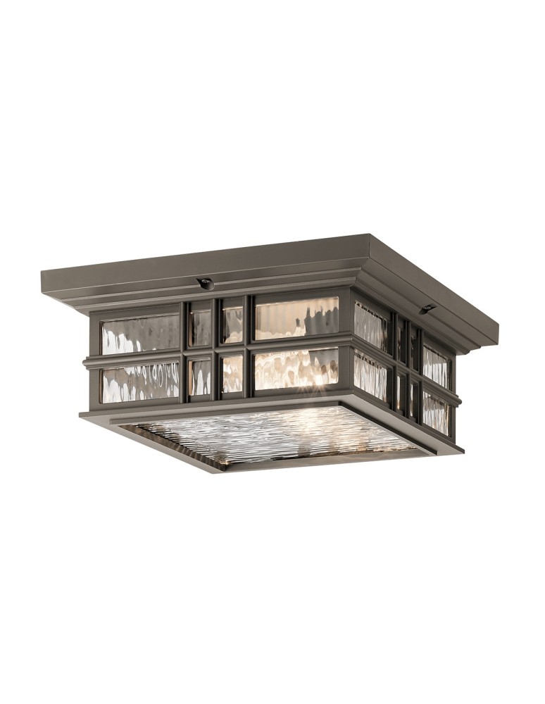 Lampy zewnętrzne sufitowe - Elstead BEACON SQUARE Plafon E27 2x60W IP44 Antyczny Brąz KL-BEACON-SQUARE-F-OZ - produkt kolory-swiatla.pl 1