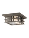 Elstead BEACON SQUARE Plafon E27 2x60W IP44 Antyczny Brąz KL-BEACON-SQUARE-F-OZ
