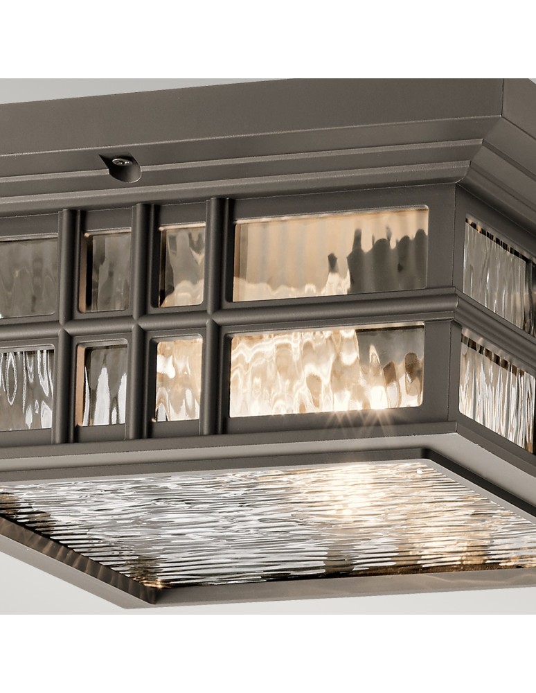 Elstead BEACON SQUARE Plafon E27 2x60W IP44 Antyczny Brąz KL-BEACON-SQUARE-F-OZ