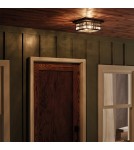Lampy zewnętrzne sufitowe - Elstead BEACON SQUARE Plafon E27 2x60W IP44 Antyczny Brąz KL-BEACON-SQUARE-F-OZ - product 6