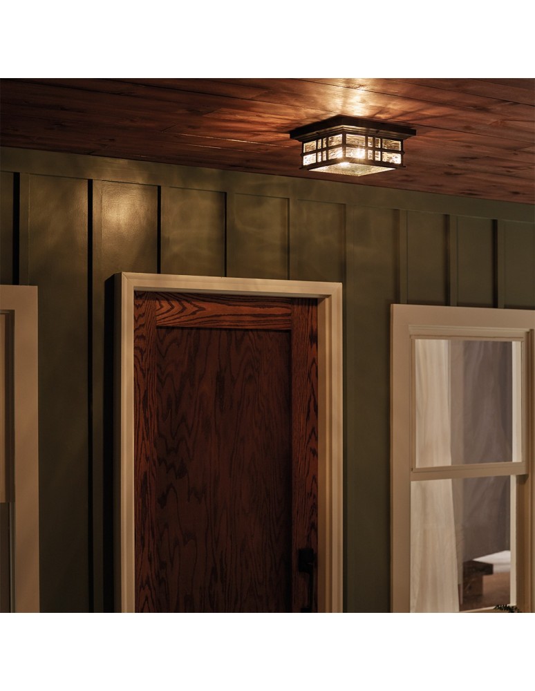 Elstead BEACON SQUARE Plafon E27 2x60W IP44 Antyczny Brąz KL-BEACON-SQUARE-F-OZ