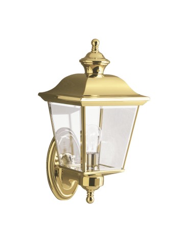 Elstead BAY SHORE Kinkiet Zewnętrzny E27 1x60W IP44 Mosiądz KL-BAY-SHORE1-M