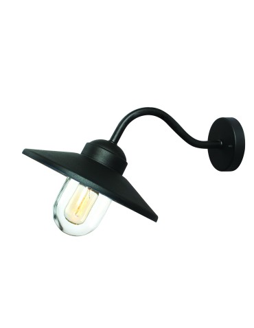 Elstead KLAMPENBORG Kinkiet E27 1x60W IP44 Czarny KLAMPENBORG-BK
