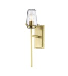 Kinkiety łazienkowe - Elstead ALTON Kinkiet E27 1x40W IP44 Mosiądz KL-ALTON1-BATH-BB - product 1