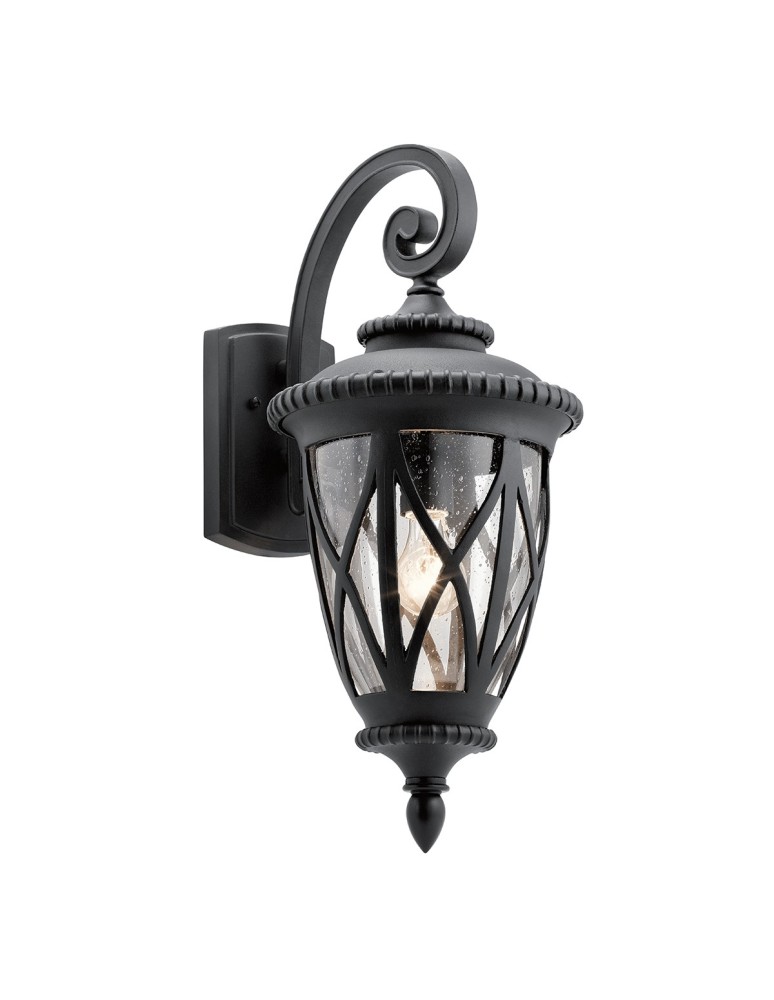 Kinkiety zewnętrzne - Elstead ADMIRALS COVE Kinkiet E27 1x60W IP44 Czarny KL-ADMIRALS-COVE-L - produkt kolory-swiatla.pl 1