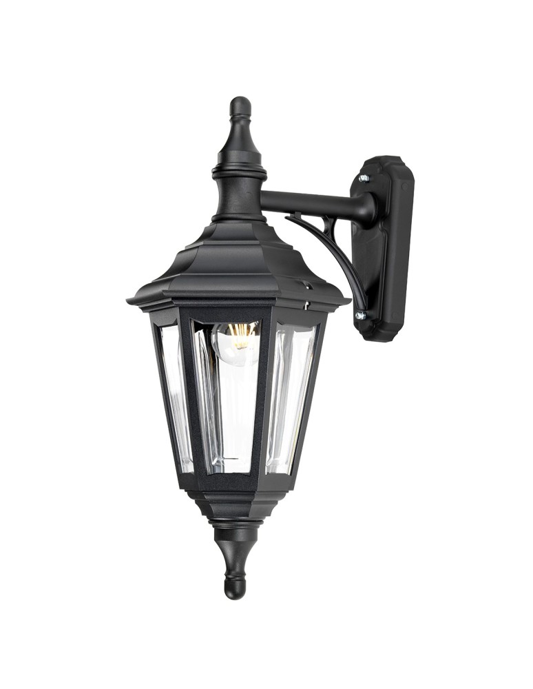 Kinkiety zewnętrzne - Elstead KINSALE Kinkiet E27 1x100W IP44 Czarny KINSALE-WALL - produkt kolory-swiatla.pl 1