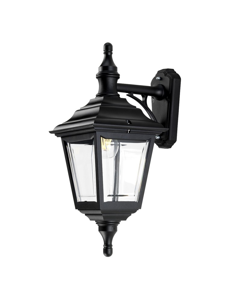 Kinkiety zewnętrzne - Elstead KERRY Kinkiet E27 1x100W IP44 Czarny KERRY-WALL - produkt kolory-swiatla.pl 1