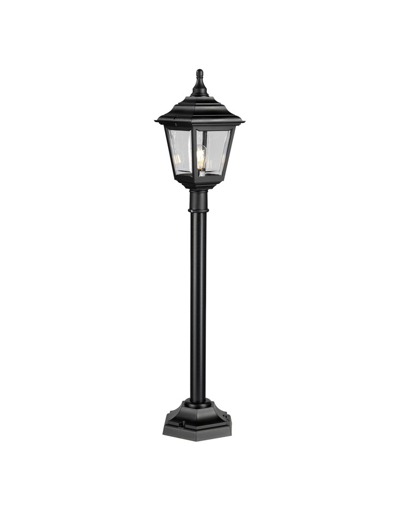 Lampy ogrodowe stojące - Elstead KERRY Stojąca Zewnętrzna E27 1x100W IP44 Czarny KERRY-PILLAR - produkt kolory-swiatla.pl 1