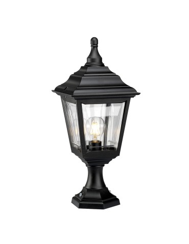 Elstead KERRY Stojąca Zewnętrzna E27 1x100W IP44 Czarny KERRY-PED-POR