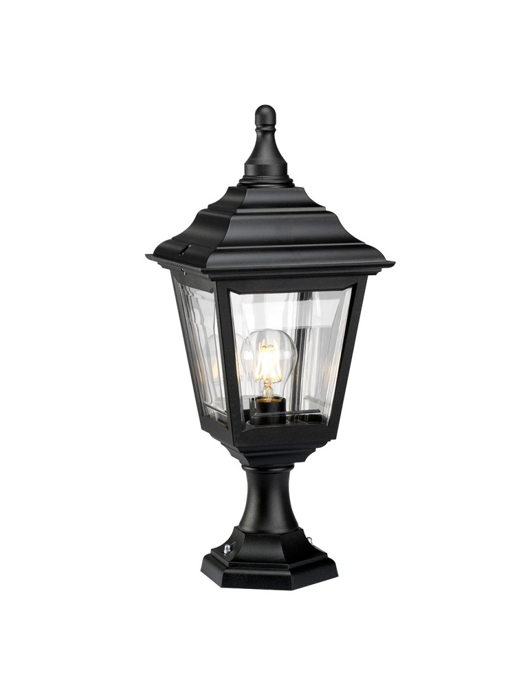 Lampy ogrodowe stojące - Elstead KERRY Stojąca Zewnętrzna E27 1x100W IP44 Czarny KERRY-PED-POR - produkt kolory-swiatla.pl 1
