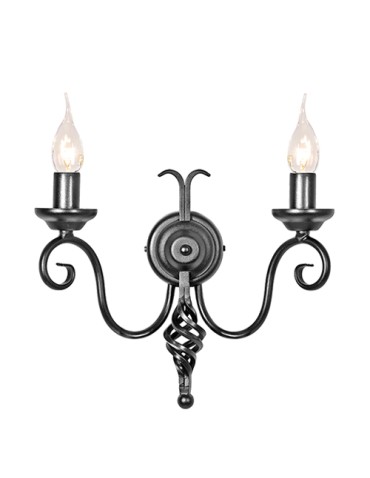 Elstead Lighting Interior Kinkiet HARLECH 2x60W E14 HR2A BLACK