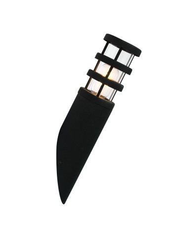 Elstead HORNBAEK Kinkiet E27 1x60W IP44 Czarny HORNBAEK-W2