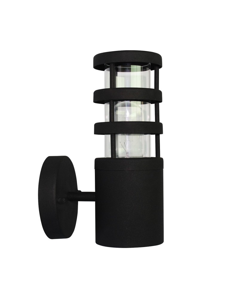 Kinkiety zewnętrzne - Elstead HORNBAEK Kinkiet E27 1x60W IP44 Czarny HORNBAEK-W1 - produkt kolory-swiatla.pl 1