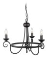 Elstead Lighting Interior Wisząca HARLECH 3x60W E14 HR3A BLACK