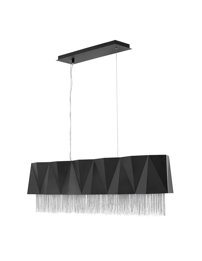 Lampy wiszące - Elstead ZUMA Wisząca E27 6x60W Czarny/Srebrny HK-ZUMA-ISLE-SBS - produkt kolory-swiatla.pl 1