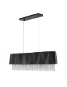 Elstead ZUMA Wisząca E27 6x60W Czarny/Srebrny HK-ZUMA-ISLE-SBS