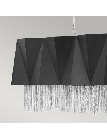 Elstead ZUMA Wisząca E27 6x60W Czarny/Srebrny HK-ZUMA-ISLE-SBS - product 2