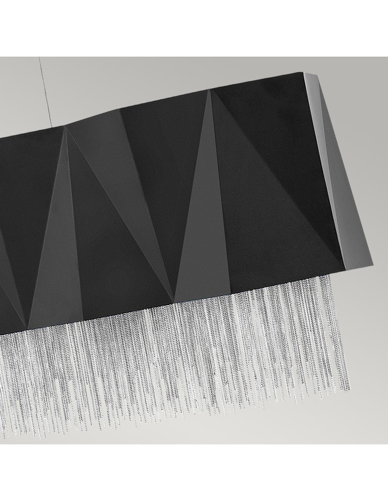 Elstead ZUMA Wisząca E27 6x60W Czarny/Srebrny HK-ZUMA-ISLE-SBS