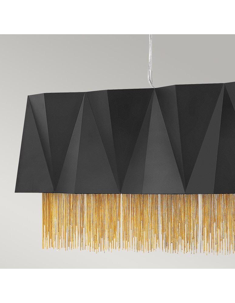 Elstead ZUMA Wisząca E27 6x60W Czarny/Złoty HK-ZUMA-ISLE-SBG
