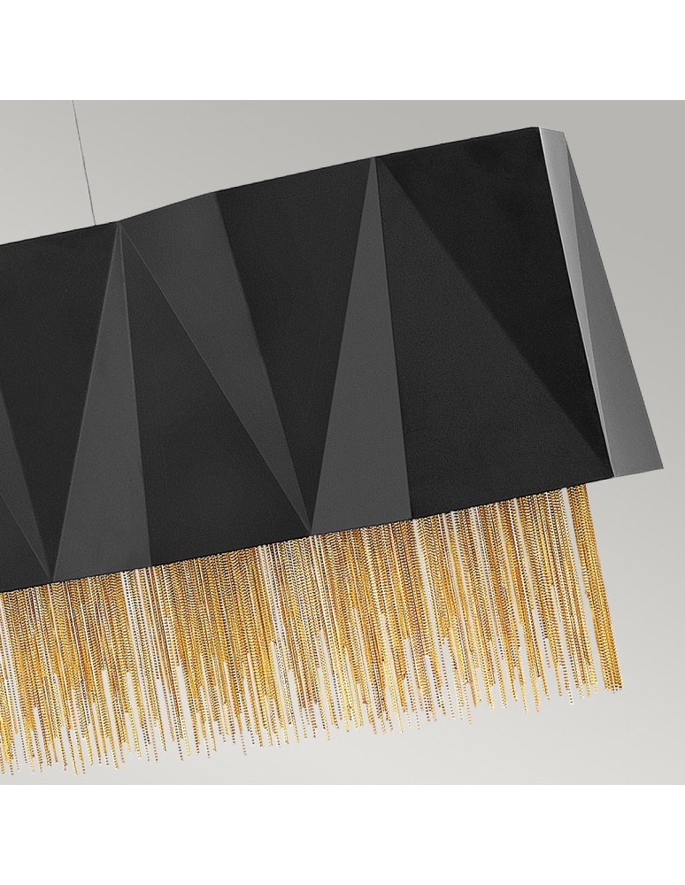 Elstead ZUMA Wisząca E27 6x60W Czarny/Złoty HK-ZUMA-ISLE-SBG