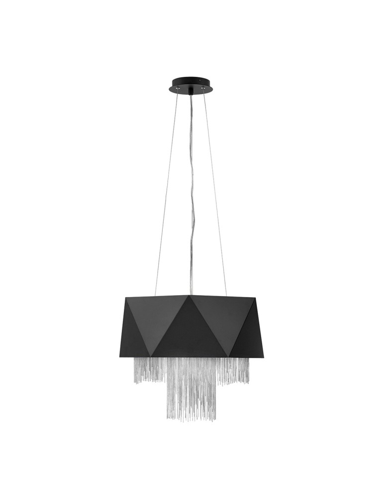 Lampy wiszące - Elstead ZUMA Wisząca E27 6x60W Czarny/Srebrny HK-ZUMA6-SBS - produkt kolory-swiatla.pl 1