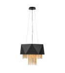 Lampy wiszące - Elstead ZUMA Wisząca E27 6x60W Czarny/Złoty HK-ZUMA6-SBG - product 1