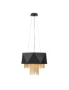 Elstead ZUMA Wisząca E27 6x60W Czarny/Złoty HK-ZUMA6-SBG