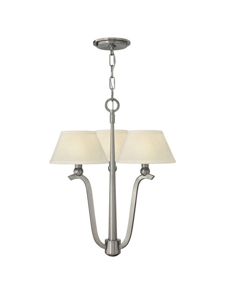 Żyrandole nowoczesne - Elstead WHITNEY (HK) Żyrandol E14 3x60W Nikiel HK-WHITNEY3 - produkt kolory-swiatla.pl 1
