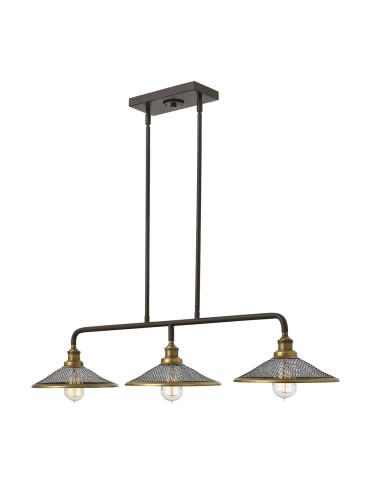 Elstead RIGBY Żyrandol E27 3x60W Brązowy HK-RIGBY-ISLE-KZ