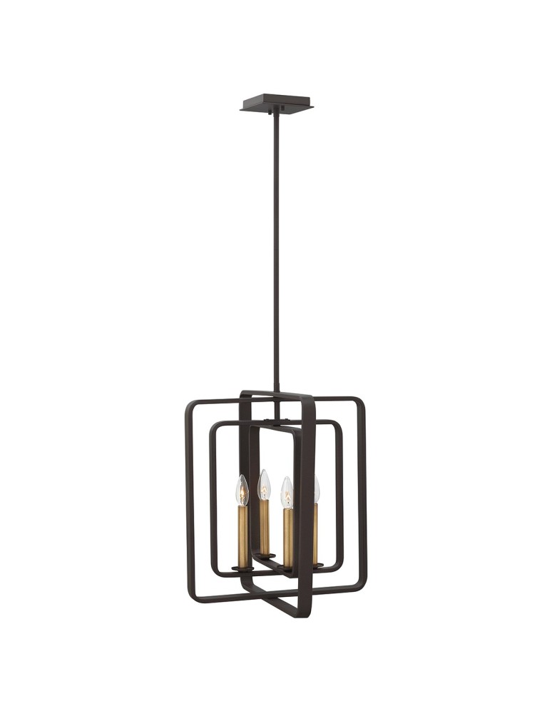 Lampy wiszące - Elstead QUENTIN Wisząca E14 4x60W Brązowy HK-QUENTIN-4P-B - produkt kolory-swiatla.pl 1