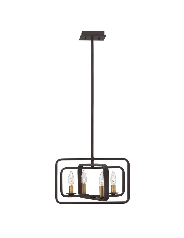 Lampy wiszące - Elstead QUENTIN Wisząca E14 4x60W Brązowy HK-QUENTIN-4P-A - produkt kolory-swiatla.pl 1