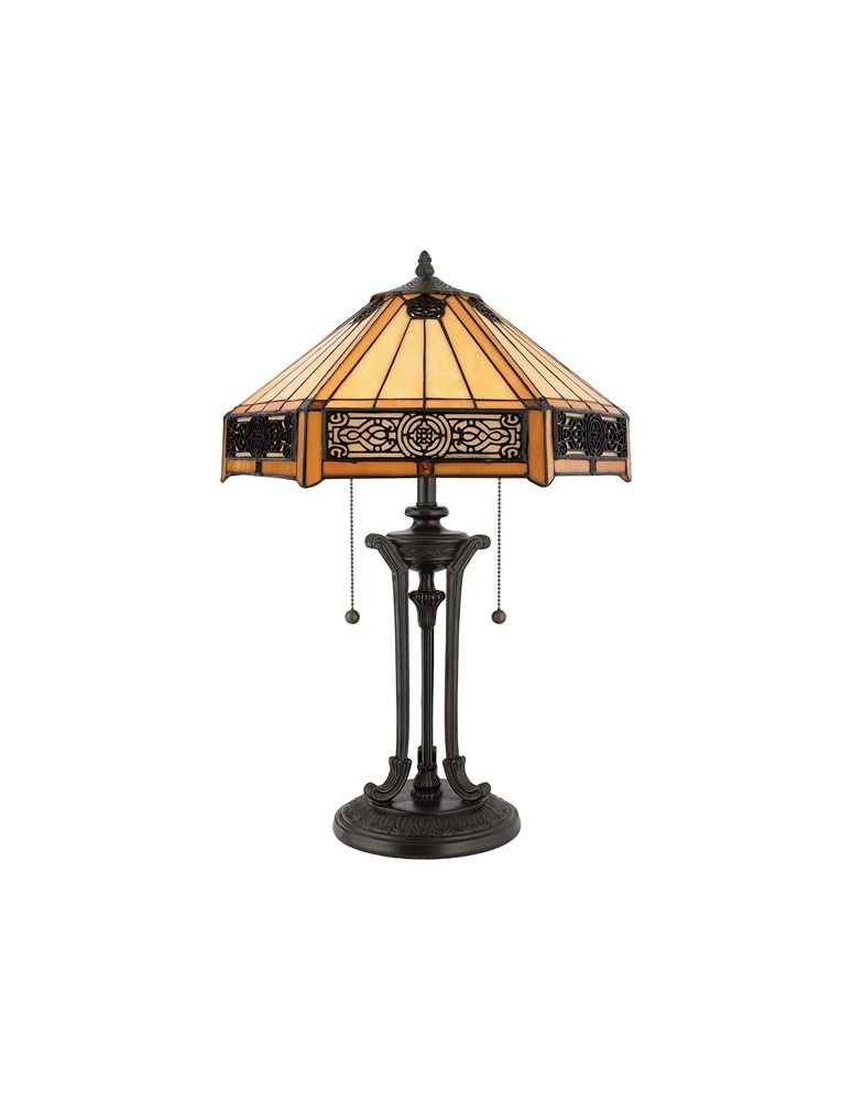 Lampy stołowe klasyczne - Quoizel INDUS 2x60W E27 QZ/INDUS/TL Stołowa - produkt kolory-swiatla.pl 1